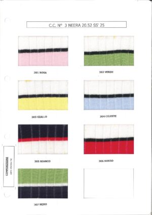 Art. 15423 Polo rigata/Striped polo – Art. 15438 Pantaloncino-gonna/Short pants-skirt