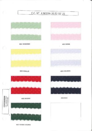 Art. 15460 Girocollo con righe/Striped Jumper – Art. 15450 Scialle/Scarf