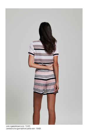 Art. 15423 Polo rigata/Striped polo – Art. 15438 Pantaloncino-gonna/short pants-skirt